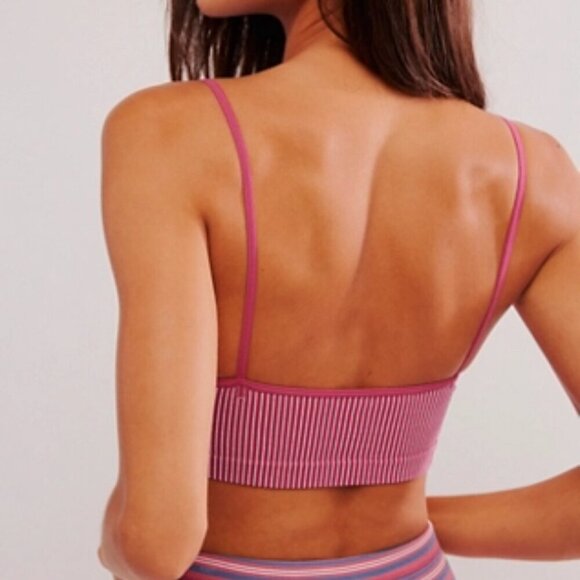 NWT Free People Intimately Candy Ribbon Pink Bralette - Picture 2 of 4